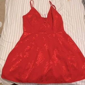 A Lucy in the sky mini red dress